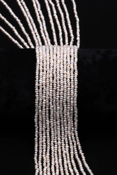 İnci Doğal Taş Dizi 1 x 2 mm Özel Kesim - DZ-0915