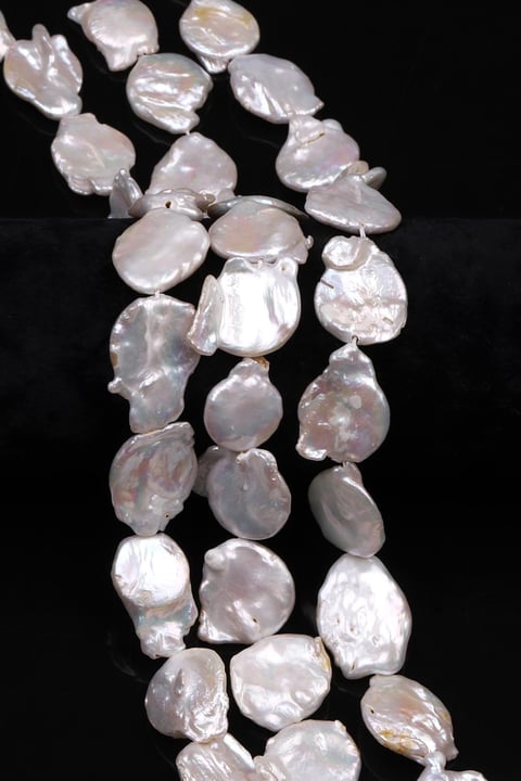 İnci Doğal Taş Dizi 18 x 20 mm Yuvarlak Kesim