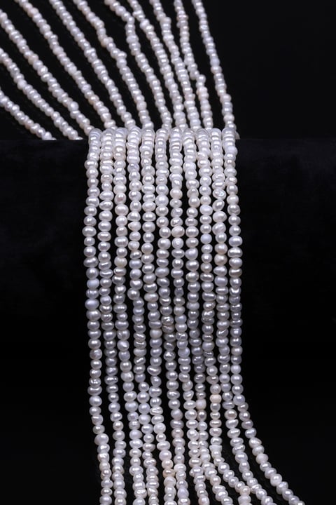 İnci Doğal Taş Dizi 2 x 3 mm Özel Kesim - DZ-1381