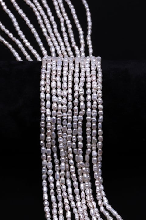 İnci Doğal Taş Dizi 2 x 3 mm Özel Kesim - DZ-1380