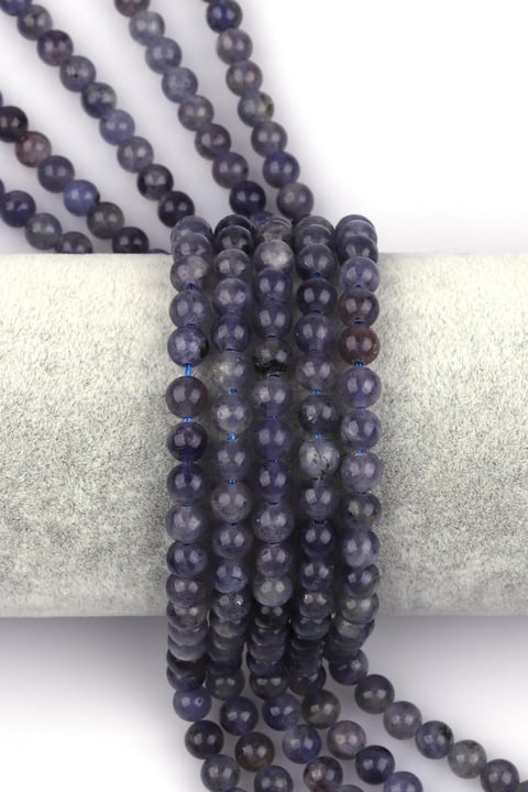 İyolit Doğal Taş Dizi 6 mm Küre Kesim
