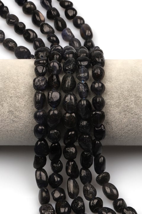 İyolit Doğal Taş Dizi 7 x 11 mm Mercimek Kesim - DZ-1228