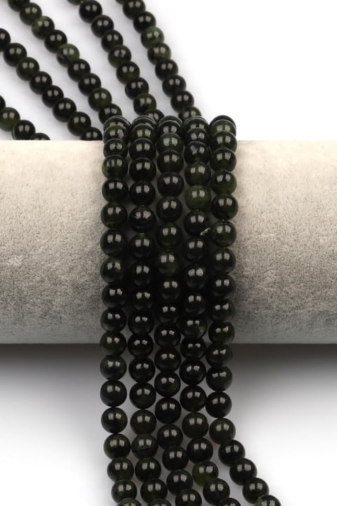 Kanada Yeşim (A Kalite) Doğal Taş Dizi 6 mm Küre Kesim