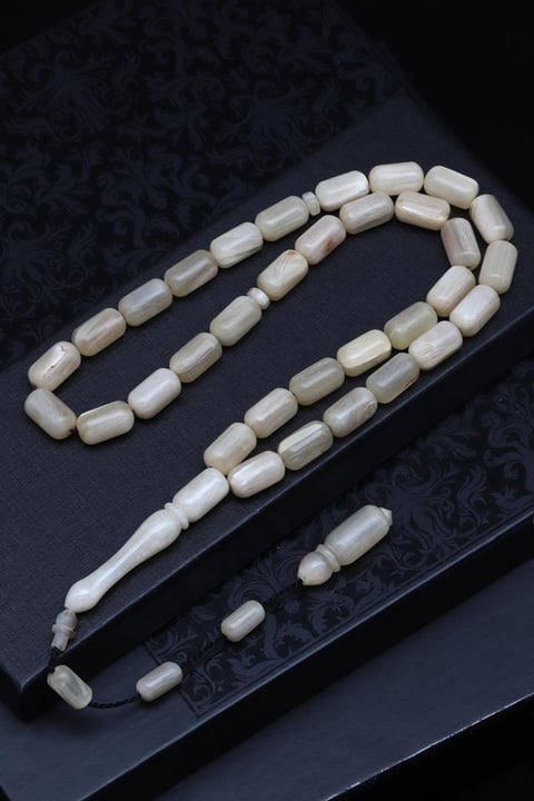 Koç Boynuzu Tesbih 8 x 13 mm Silindir Kesim