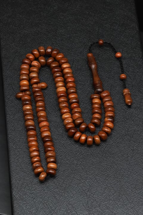 Kuka Ağacı 99'lu Tesbih 4 x 8 mm Rondel Kesim - T-1509