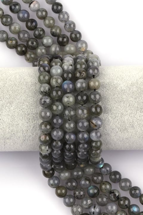 Labradorit Doğal Taş Dizi 8 mm Küre Kesim