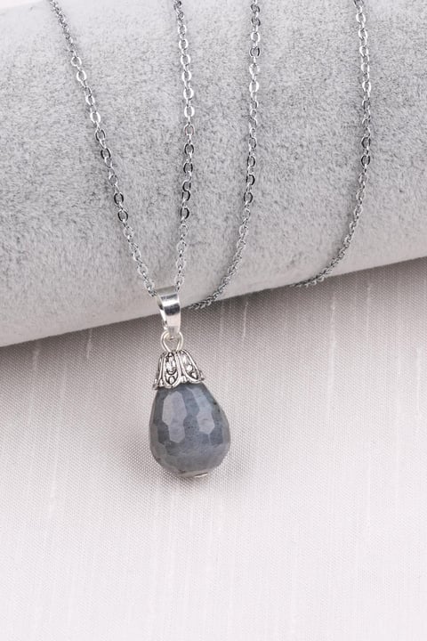 Labradorit Doğal Taş Kolye
