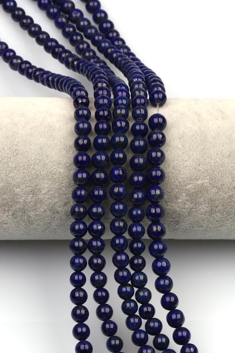 Lapis Lazuli (AAA Kalite) Doğaltaş Dizi 6 mm Küre Kesim