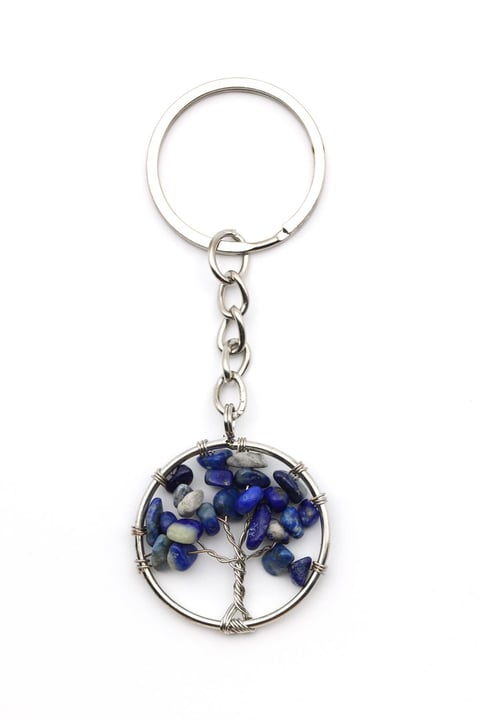 Lapis Lazuli Doğal Taş Anahtarlık