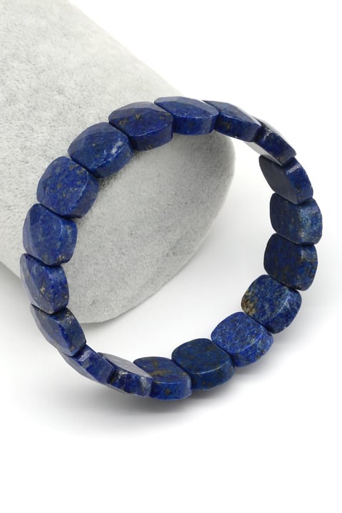 Lapis Lazuli Doğal Taş Bileklik 11 x 15 mm Özel Kesim