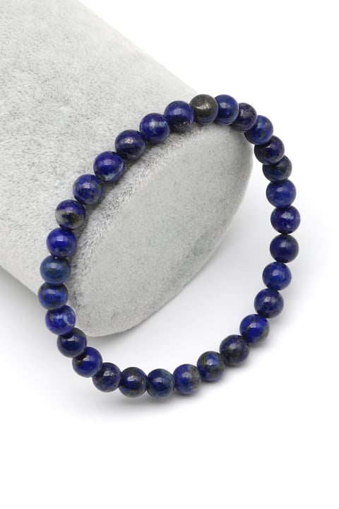 Lapis Lazuli Doğal Taş Bileklik 6 mm Küre Kesim - BLK-2370