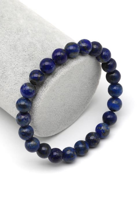 Lapis Lazuli Doğal Taş Bileklik 8 mm Küre Kesim - BLK-2205