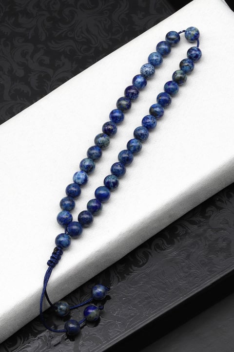 Lapis Lazuli Doğal Taş Bileklik Tesbih 6 mm Küre Kesim TSB-0481