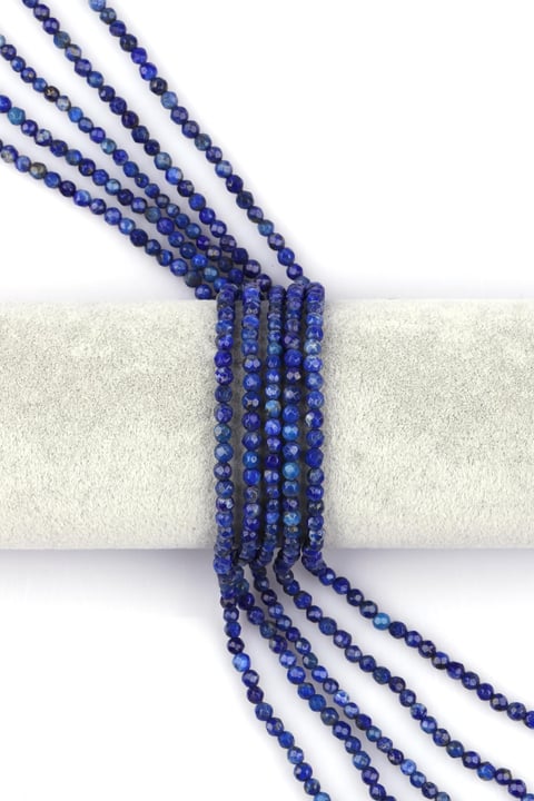 Lapis Lazuli Doğal Taş Dizi 4 mm Fasetli Kesim