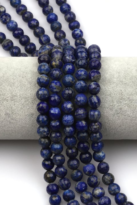 Lapis Lazuli Doğal Taş Dizi 8 mm Fasetli Küre Kesim