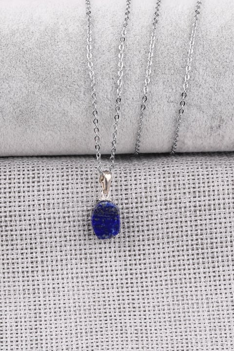 Lapis Lazuli Doğal Taş Kolye