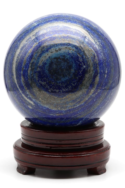 Lapis Lazuli Doğal Taş Standlı Küre - 6705 Gr.
