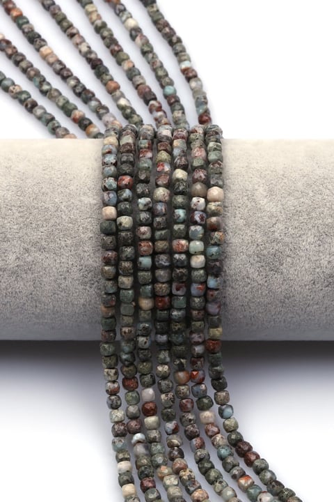 Larimar Doğal Taş Dizi 4 mm Küp Kesim - DZ-1491