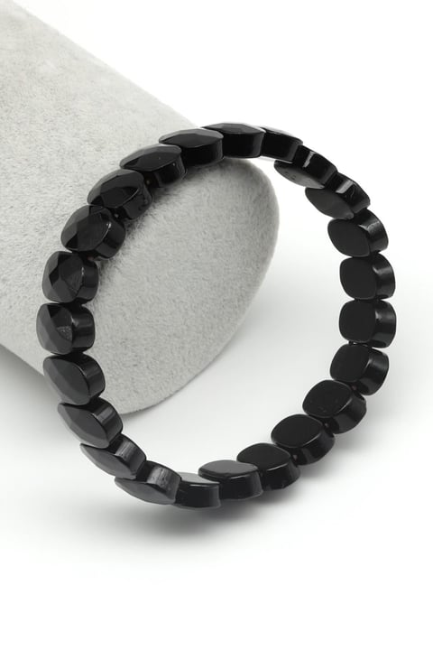 Obsidyen Doğal Taş Bileklik 9 x 14 mm Özel Kesim