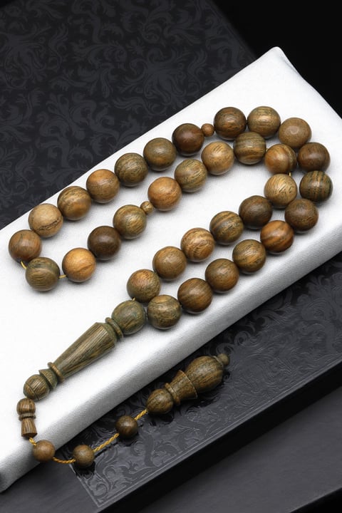 Pelesenk Ağacı Tesbih 11 mm Küre Kesim T-1693