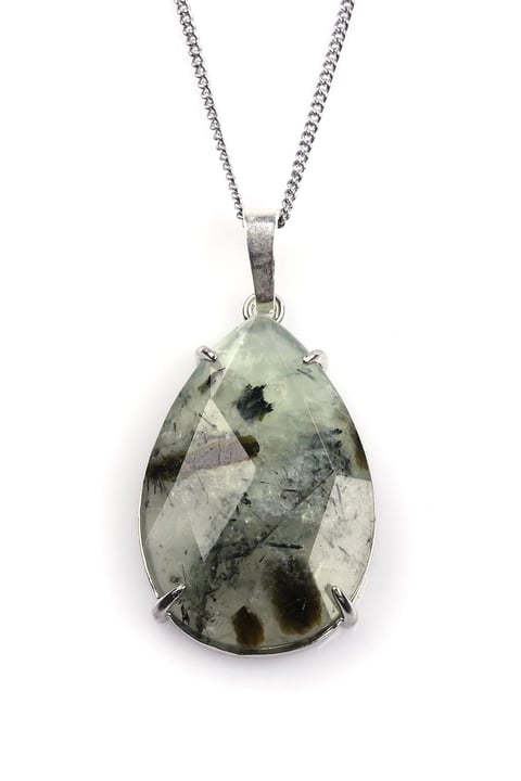 Prehnite Doğal Taş Kolye