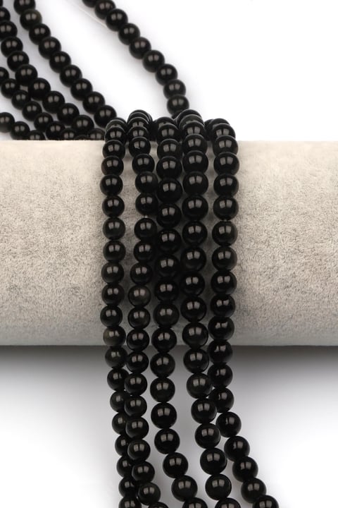 Rainbow Obsidyen (A Kalite) Doğaltaş Dizi 6 mm Küre Kesim