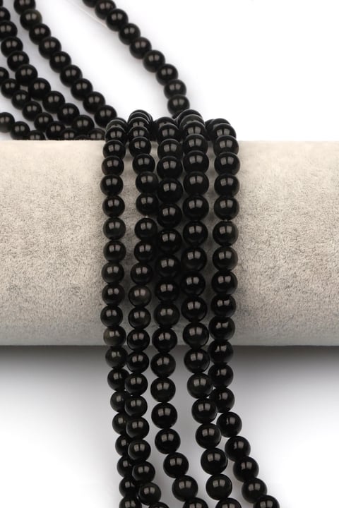 Rainbow Obsidyen (A Kalite) Doğaltaş Dizi 6 mm Küre Kesim