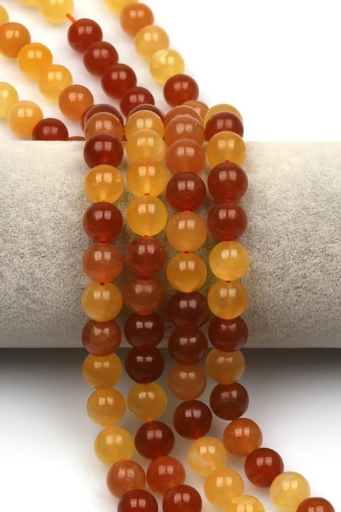 Sarı Kalsit (A Kalite) Doğal Taş Dizi 10 mm Küre Kesim - DZ-1090