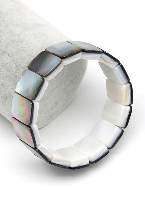 Sedef Doğal Taş Bileklik 13 x 18 mm Özel Kesim