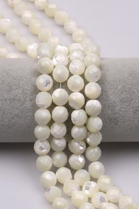 Sedef Doğaltaş Dizi 10 mm Elmas Kesim