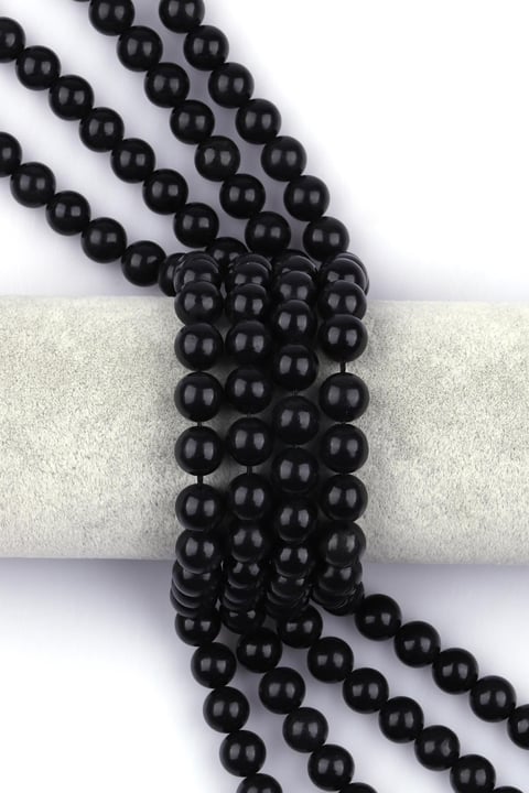 Shungite Doğal Taş Dizi 10 mm Küre Kesim