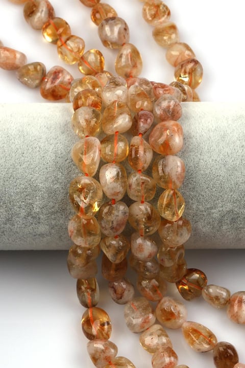 Sitrin Doğal Taş Dizi 8 x 12 mm Şekilsiz Kesim