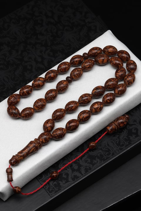 Tarçın Ağacı Kabuğu Tesbih 10 x 13 mm Arpa Kesim