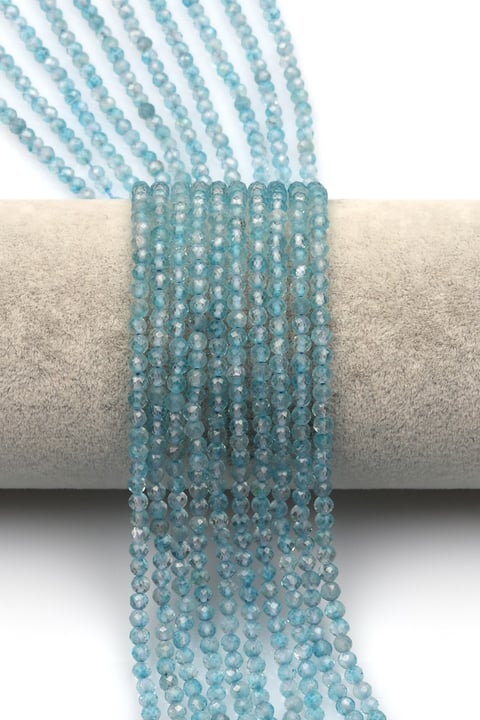Topaz Doğal Taş Dizi 3 mm Fasetli Küre Kesim - DZ-1349