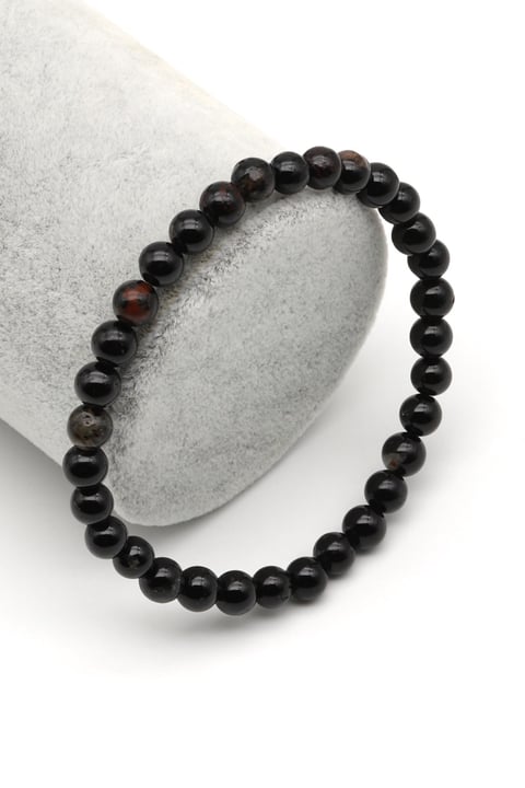 Turmalin Doğal Taş Bileklik 6 mm Küre Kesim - BLK-2192