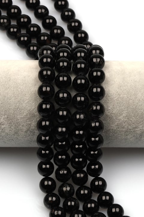 Turmalin Doğal Taş Dizi 10 mm Küre Kesim