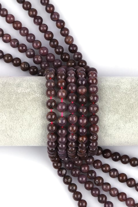 Yakut Doğal Taş Dizi 8mm Küre Kesim