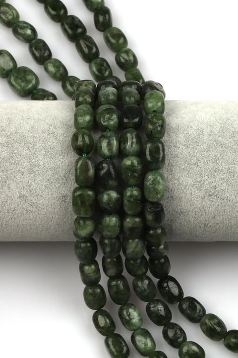 Yeşil Kuvars Doğal Taş Dizi 7 x 11 mm Şekilsiz Kesim