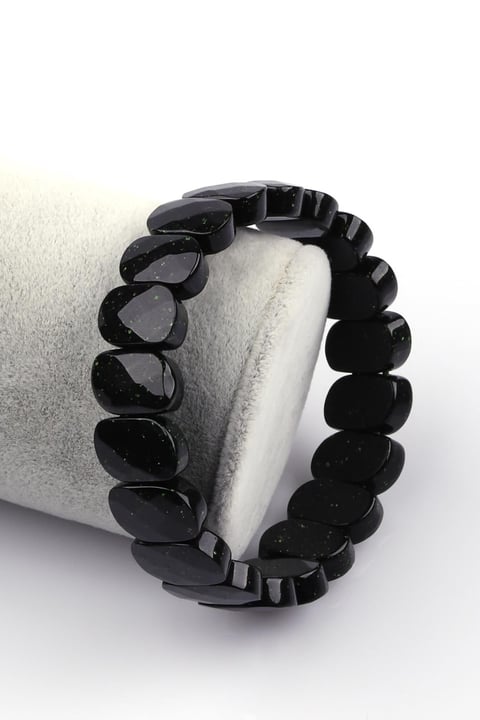 Yeşil Yıldız Taşı Bileklik 10 x 15 mm Özel Kesim
