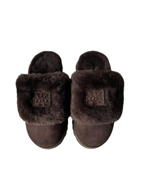 CHOUCHOU DARK BROWN SHEARLING  MULE XL 