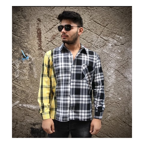 3 Parça Ekose Oversize Unisex Gömlek