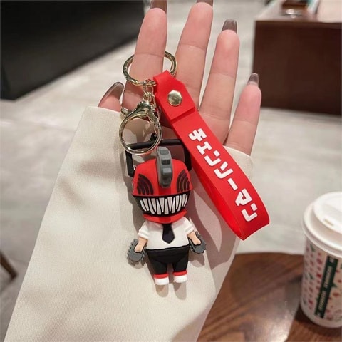 Anime Chainsaw Man - Denji Saw Man Mini Figür Silikon Anahtarlık