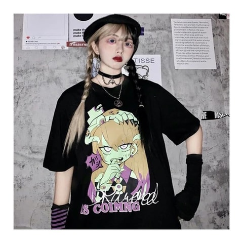 Anime Harajuku Zombie Girl Unisex T-Shirt