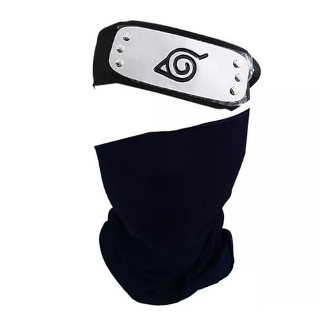Anime Naruto - Kakashi Hatake Cosplay Unisex Maske Saç Bandı Takımı