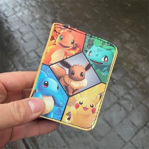 Anime Pokemon Baby Characters Kolaj Kısa Cüzdan