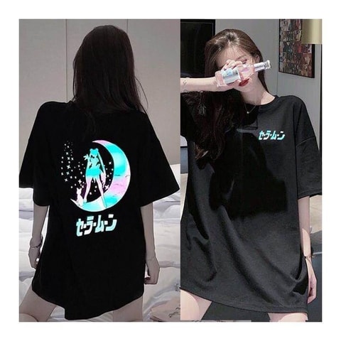 Anime Sailor Moon Reflektör Baskı Unisext-Shirt