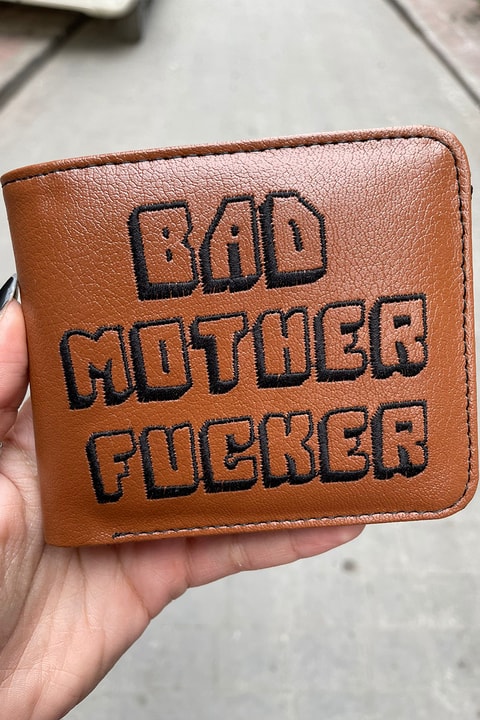 Bad Mother Fucker Kahverengi Erkek Cüzdan 