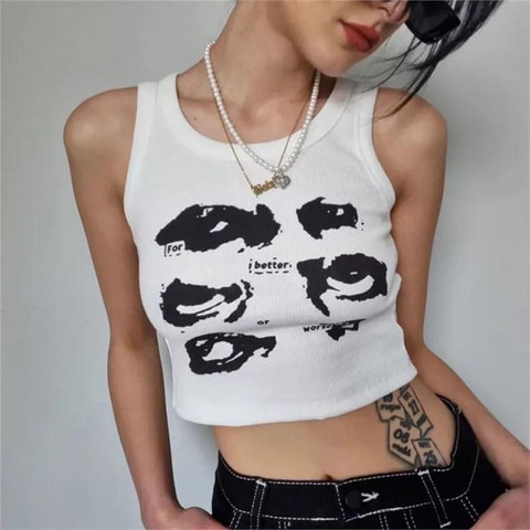 Beyaz I For Better Or Worse Askılı Kadın T-Shirt