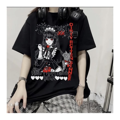 Dirty Rotten Sinner Siyah (Unisex) T-Shirt 