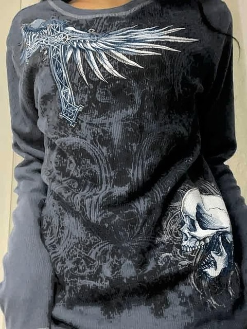 Füme Cross Wing & Skull Unisex Sweatshirt